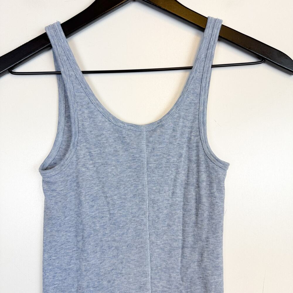 Vince Womens Pima Cotton Modal Ribbed Tank Top Blue - S - Picture 5 of 7